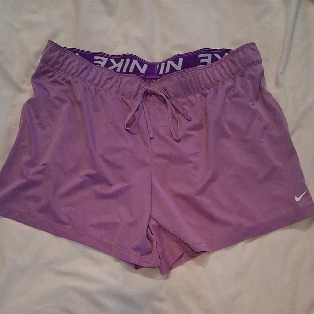 Nike Women's Lavender Dri Fit Athletic Shorts